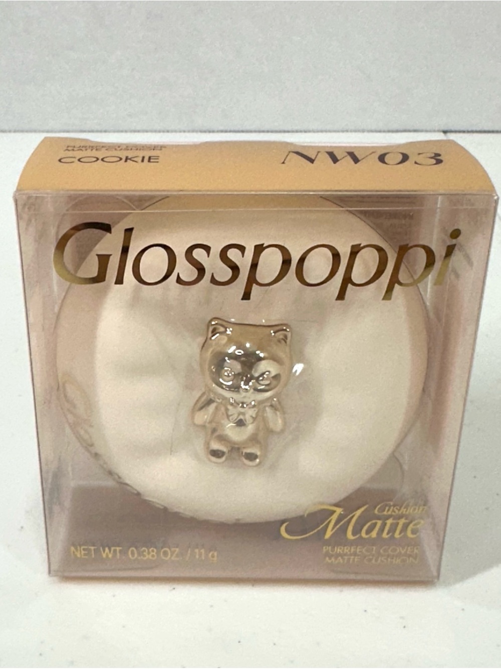 Glosspoppi Purrfect Cover Matte Cushion NW03 Cookie - New